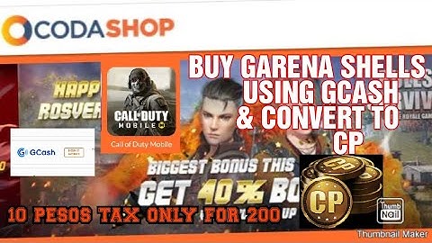 HOW TO PURCHASE GARENA SHELLS USING GCASH AND CONVERT TO "CP" (COD POINTS) FOR CALL OF DUTY MOBILE