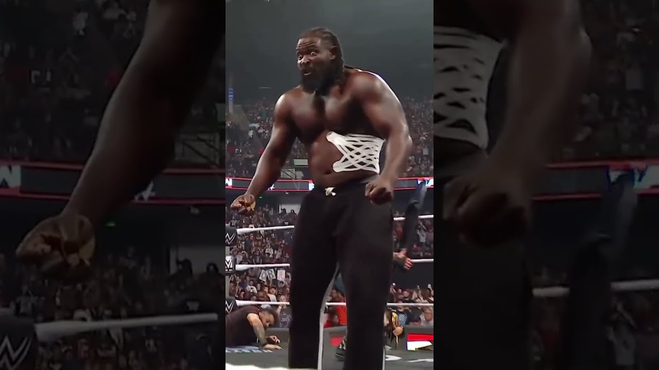 OBA FEMI TRIES TO GET HIS REVENGE ON THE VISION 👊👊👊👊 #WWERaw