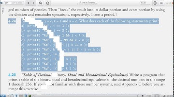 C How to Program (Deitel & Deitel) - Exercise 4.24