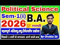 Political Science for ba 1st Semester | महासंग्राम revision Class-2026-27 | राजनीति विज्ञान | BA