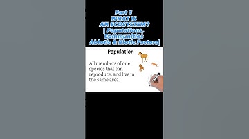 PART 1: Understanding Ecosystems Series #shorts