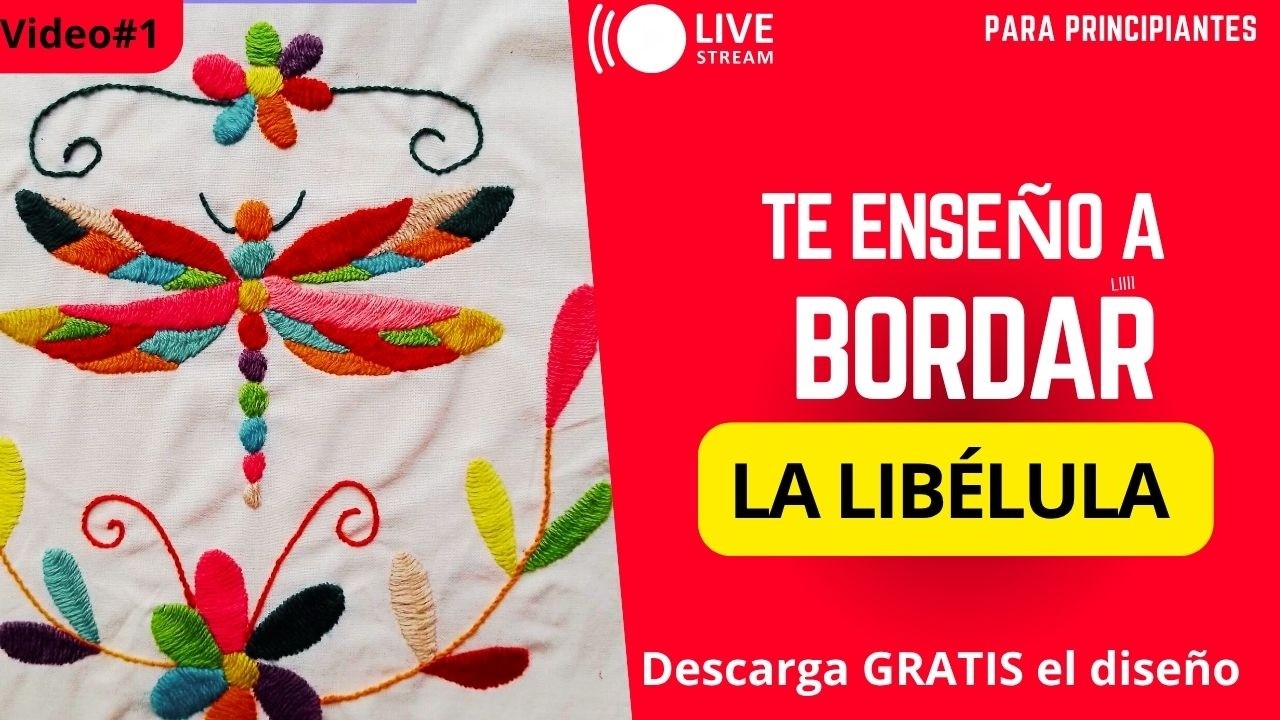Te enseño a bordar tenango -DISEÑO GRATIS #bordado #handbroidery #bordadomexicano #