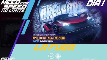 Need For Speed No Limits | Evento Especial: Breakout  (Apollo Intensa Emozione) DIA 1