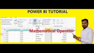 mathematical operators in power bi | add subtract multiply divide in power query editor | ssu