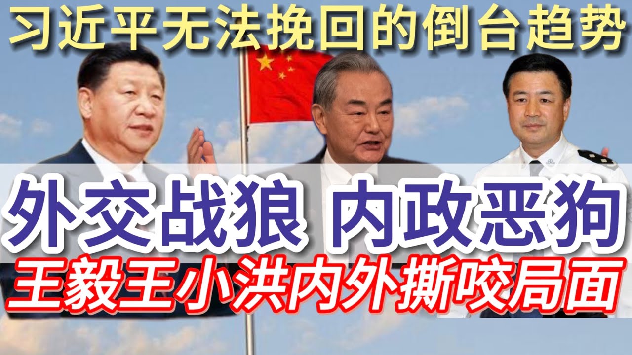 习近平无法挽回的倒台趋势 | 王毅王小洪内外撕咬 | 陷入百姓和政府完全敌对状态 | 外交战狼内政恶狗 | 习近平的倒台方式系列 - YouTube