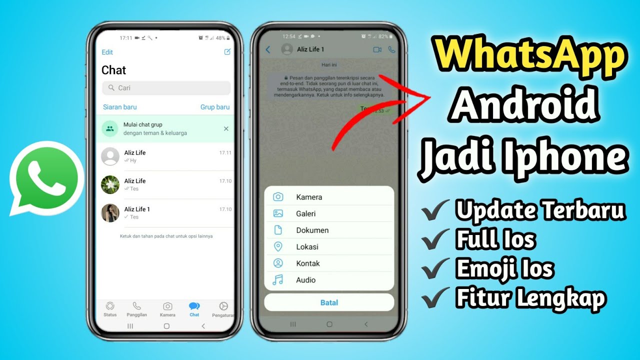 Cara Ubah WhatsApp Android Jadi Iphone