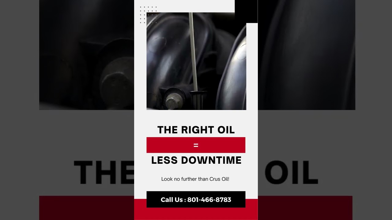 ⚙️ The Right Oil = Less Downtime Protect your investment with fluids engineered for reliability