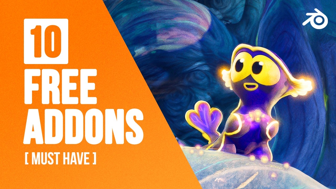 10 FREE Blender Addons That Will Save You HOURS in 2026 by Grid Effect Studios