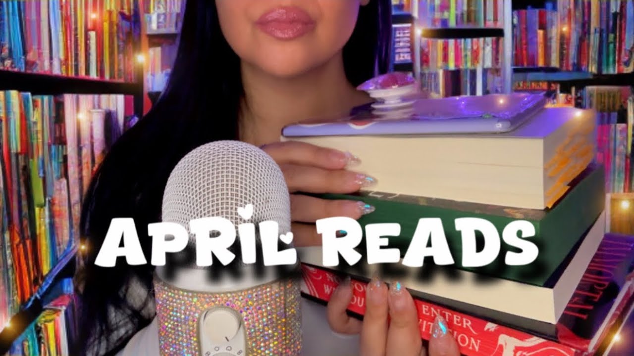 ASMR Books I read in APRIL 📚🌷Tingly book tapping & tracing 🤓