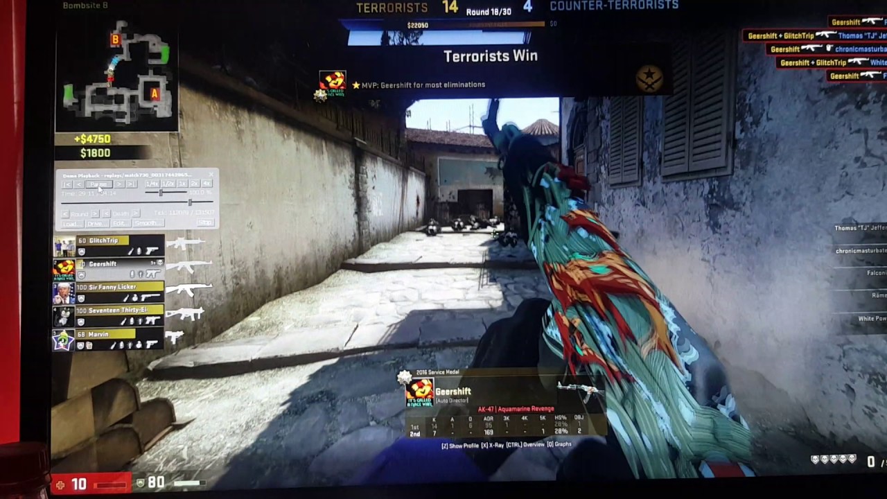 CS:GO spray down ace - 