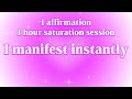 I manifest instantly????1 hour saturation session 2200+ repetition robotic affirmations