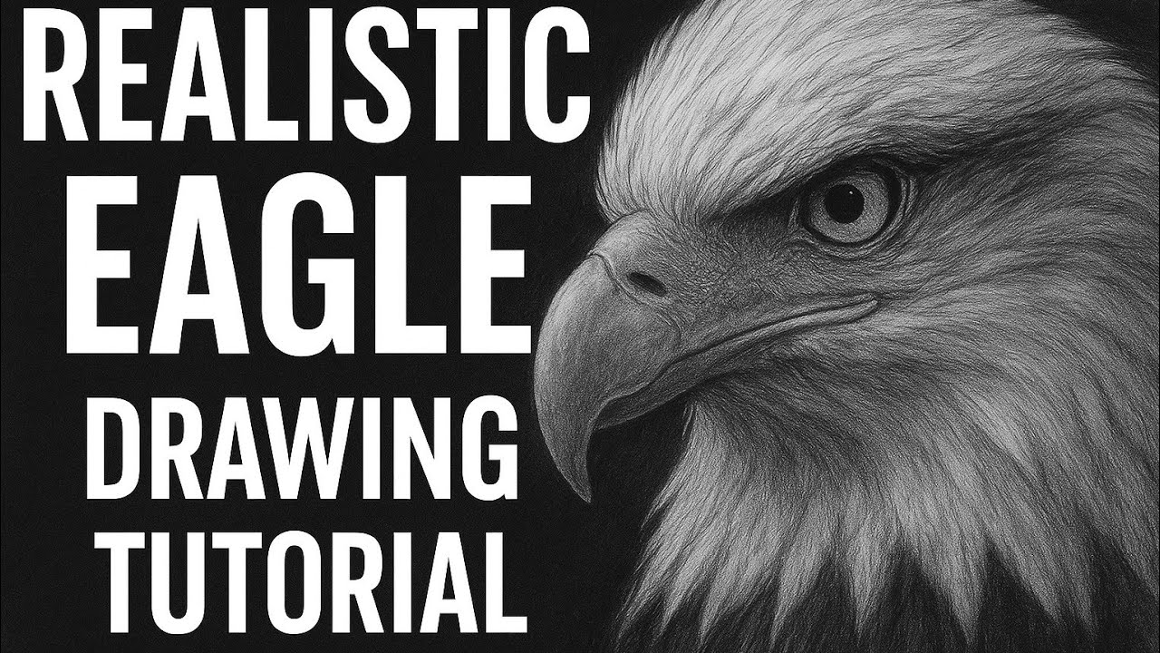 Realistic Eagle Drawing | Step by Step Charcoal Tutorial