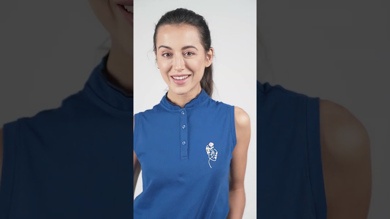 Womens Regular Fit Sleeveless Pique Polo | Enorsia