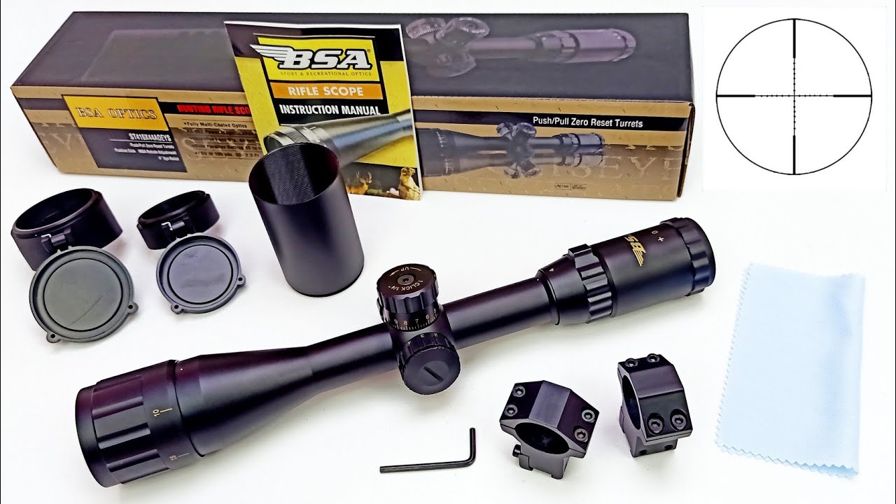 BSA 4-16X44 AOE Rifle Scope - YouTube