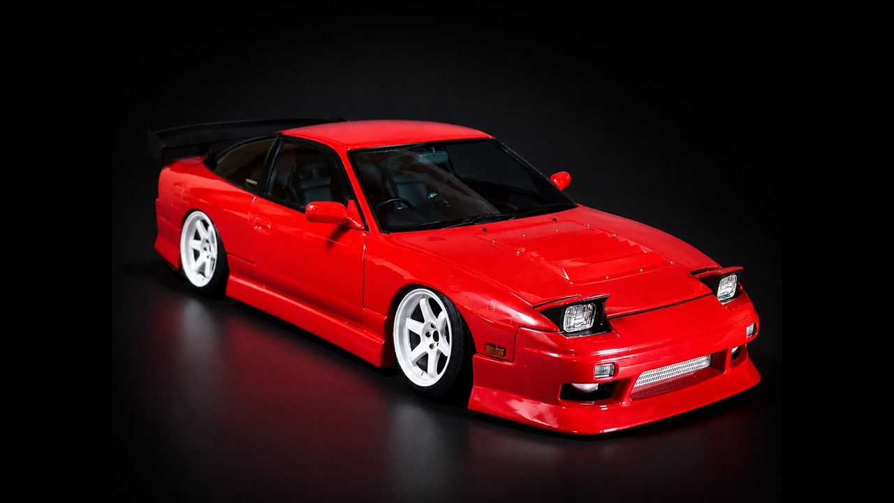 unboxing fullbuild AOSHIMA 1/24 URAS RPS13 180SX Ver.1 Scale Car