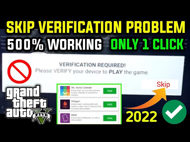 How to skip the human verification in GTA 5 after downloading its APK -  Quora