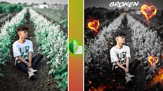 Snapseed Heart Broken 💔 Photo Editing l Snapseed Fire Heart Photo Editing l Snapseed photo editing screenshot 5