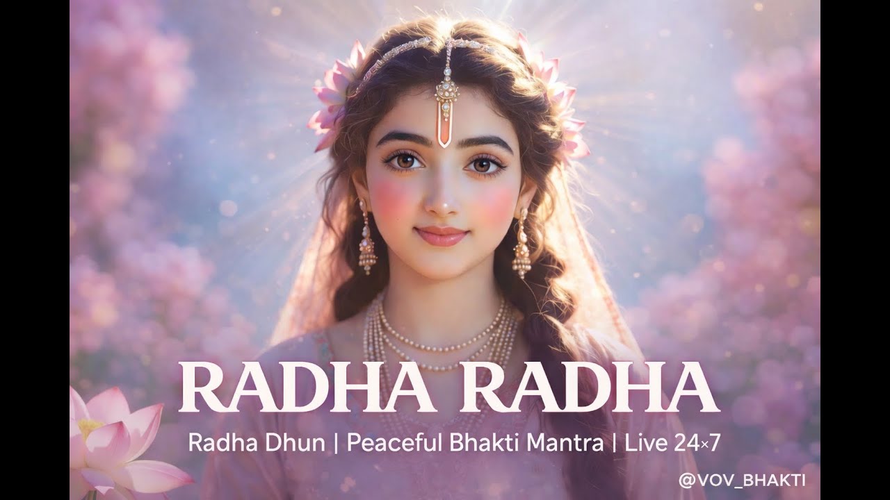 राधा राधा | Radha Dhun  | Peaceful Bhakti Mantra | Live 24×7
