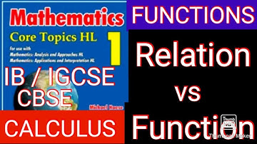 Relation vs Function (FUNCTIONS) PART 3