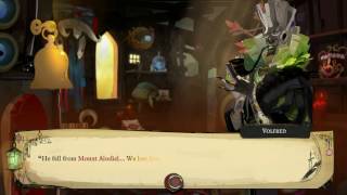 Pyre - Solium, The Golden Star: Ask Volfred About His Sentance (No Answer) Oralech & Erisa Dialogue