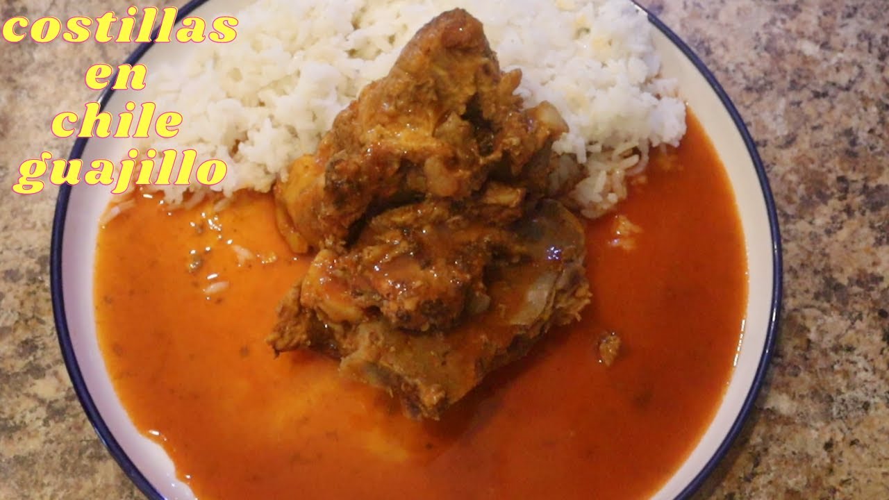 como preparar carne de puerco en chile guajillo super delii YouTube