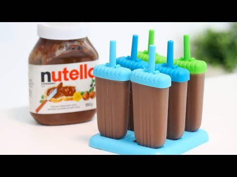 EASY (!!) Nutella Popsicles Recipe | How To Make Nutella Popsicles | Chocolate Popsicles Recipe