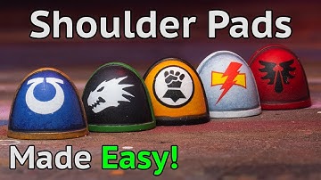 Space Marine Shoulder Pads Made EASY!!!