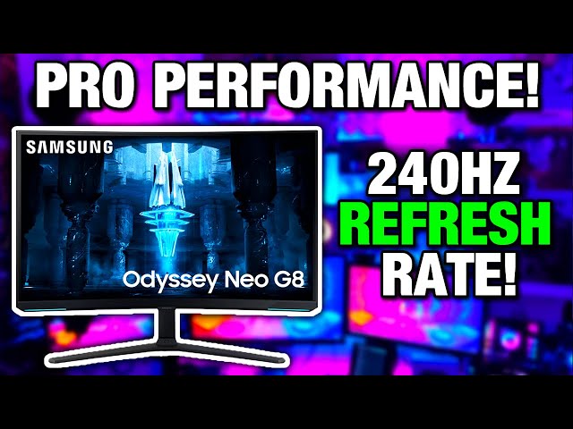 World's First 4K 240hz MiniLED Gaming Monitor! 🔥 [Samsung Odyssey Neo G8]  