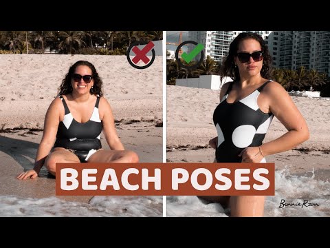 Easy BEACH photo poses for REAL women, men, couples, and group photos/ INSTAGRAM ❤