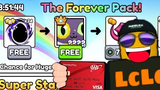 i SPENT £504.93 & HATCHED the FREE TITANIC in The FOREVER PACK in Pet Sim 99