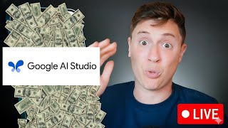 Using Google AI Studio to build entire apps with AI LIVE!!!