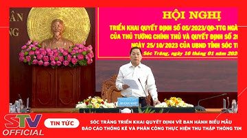 STV - Triển khai Quyết định về ban hành Biểu mẫu báo cáo thống kê trên địa bàn tỉnh Sóc Trăng