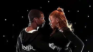 Beyoncé and Usher rehearsing for "Bad Girl" performance | 2005