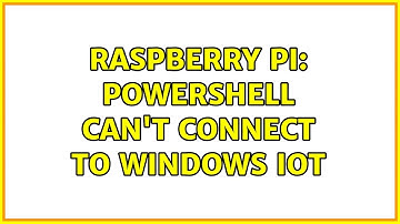 Raspberry Pi: PowerShell can