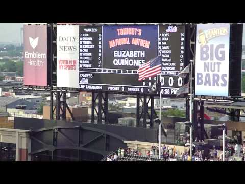 Star Spangled Banner Citi Field Subway Series 2010