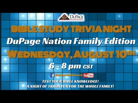 Bible Study: Special Edition VBS Trivia!!