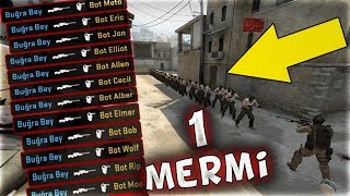 1 KURŞUNLA 50 KİŞİ ÖLDÜRE BİLİRMİYİZ ?? İMKANSIZ (CS:GO)