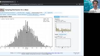 StatKey Sampling Distribution of "Mean"