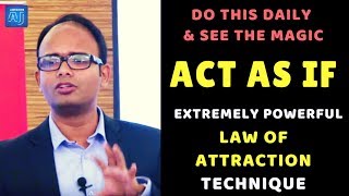 ACT AS IF Law of Attraction TECHNIQUE ✅ How to ACT AS IF You ALREADY Have What You Want & Manifest