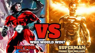 The Void Sentry Vs Superman Prime One Million Ultimate Cosmic Showdown