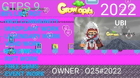 BEST GROWTOPIA PRIVATE SERVER 2022 | ✔ FREE ITEMS | BEST SERVER ✔ | GTPS 9