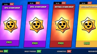 Free star drops in brawl stars unlocking free skins | ⛩️Vishal64 YT