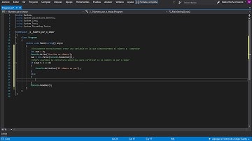 Ejercicio 1 - Numero par o impar con C# (CONSOLA)