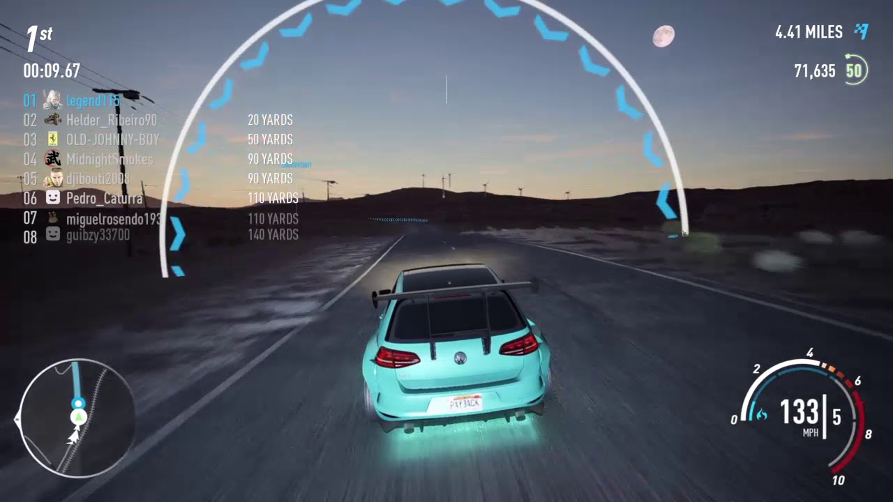 Need for Speed™ Payback  Speedlists Drift, Race, Camaro SS Golf GTI Clubsport lv299  02