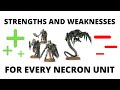 Strengths and Weaknesses for EVERY Codex Necrons Unit - Necron Tactics!