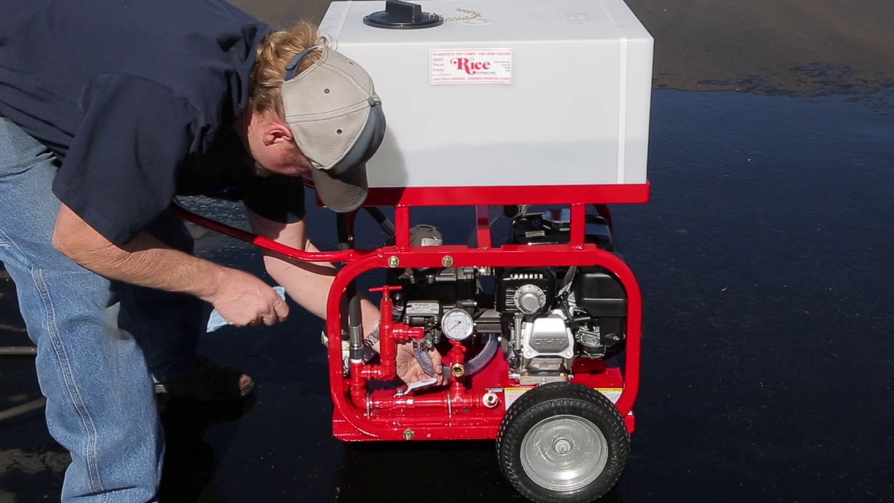 How to Self Test the Rice Hydro DPH 3B Hydrostatic Test Pump YouTube