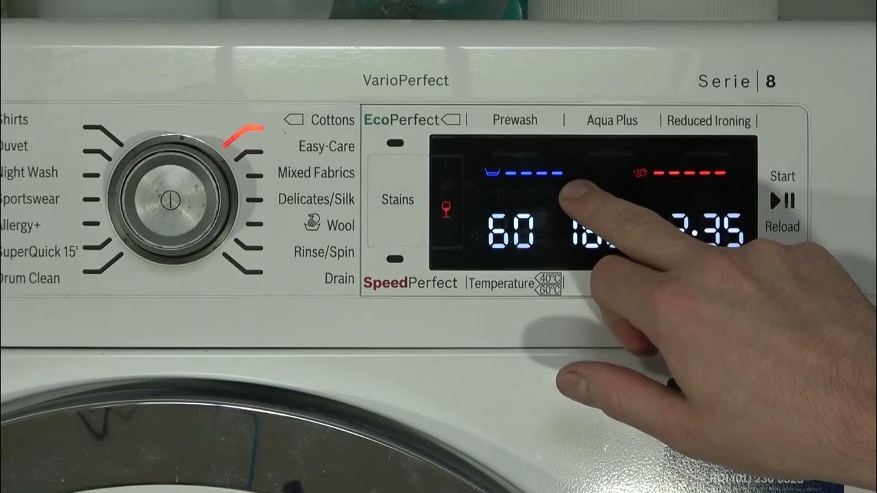 Review Of Bosch Serie 8 9Kg 1600 Spin Washing Machine - Youtube