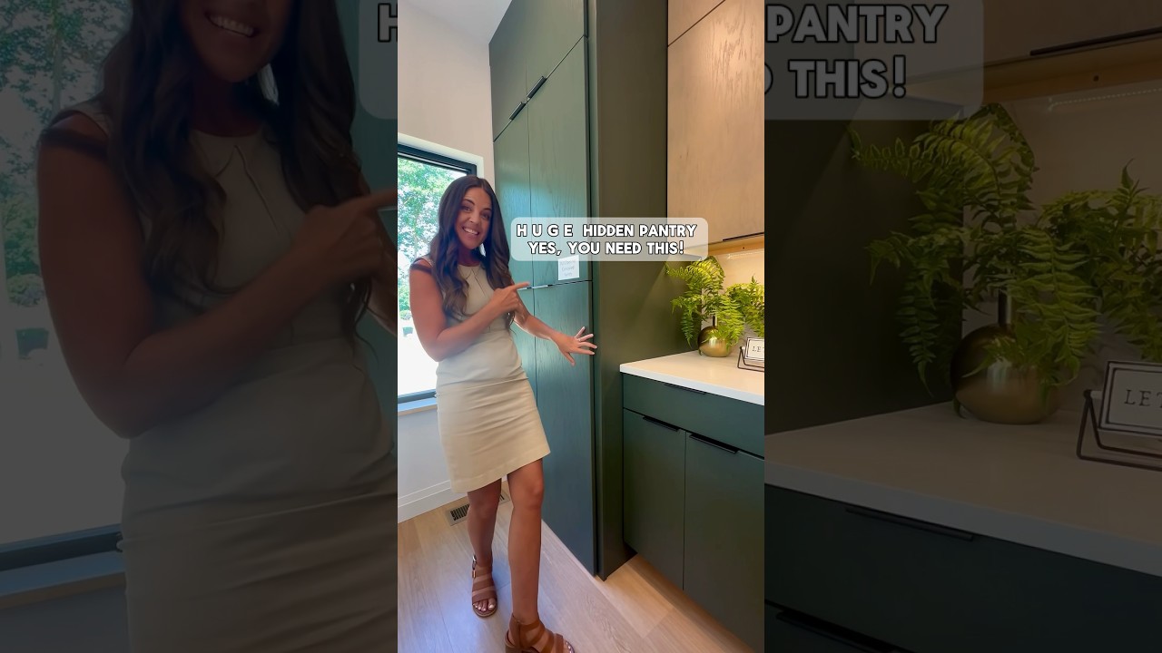 Look at this H U G E  hidden pantry! 