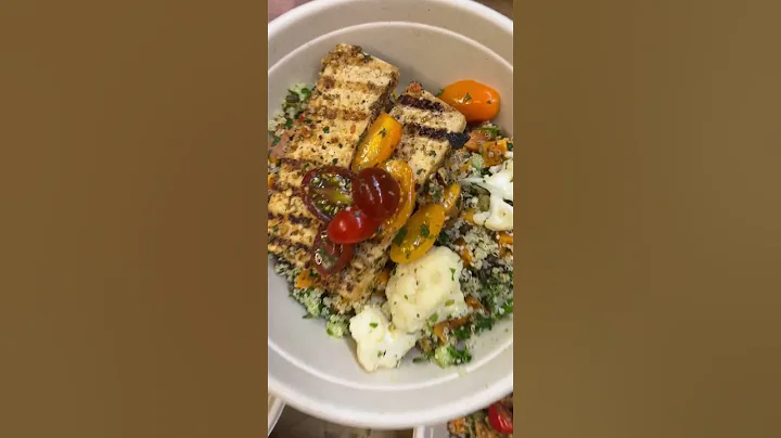 Minty Hemp Tabbouleh w/ Grilled Tofu | Plant-based Vegan Meal | DelecTable by Zarla Jane