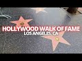 Exploring the hollywood walk of fame in los angeles california usa walking tour walkoffame